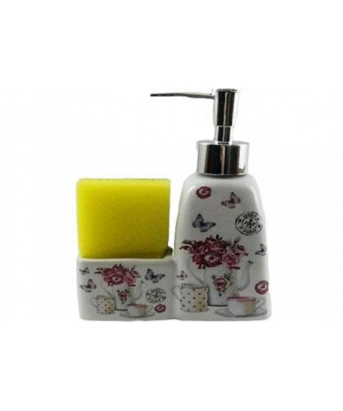 Gönül Porselen Süngerli Sıvı Sabunluk