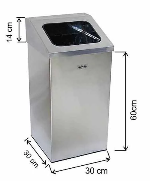 Arı Metal İmaj 54 lt  Çöp Kovası