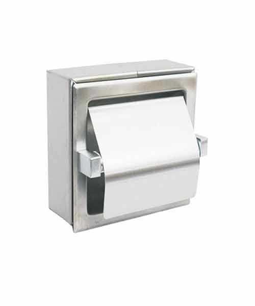 Arı Metal WC Kağıtlık Tekli Paslanmaz Kapaklı
