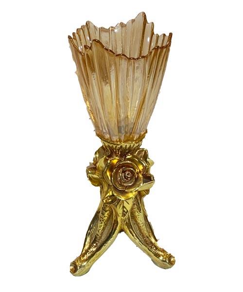 Royal Art Alize Amber Gold Büyük Şamdan 