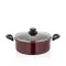 Esra No:32 cm Teflon Derin Tencere Bordo