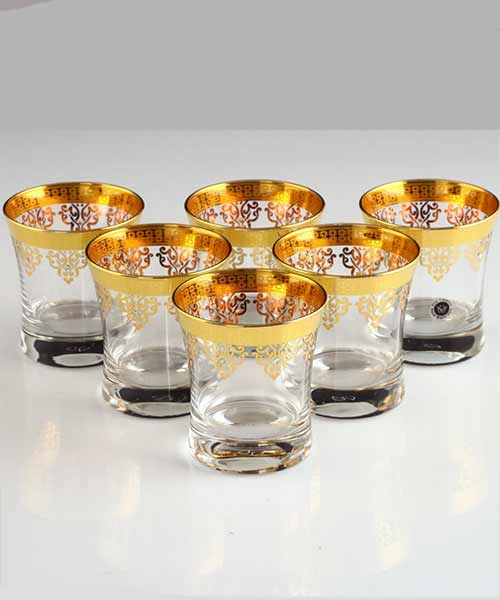 Abka Çay Bardağı  420014 Ottoman Boncuk Altın 