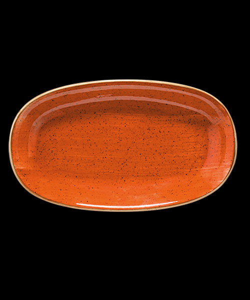 Bonna Gourmet Terracota 15 cm Oval Kayık Tabak 15X8,5 cm