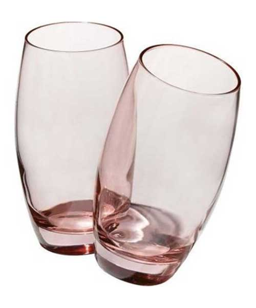 Paşabahçe Barrel Su Bardağı - Meşrubat Bardağı Pembe 3´lü